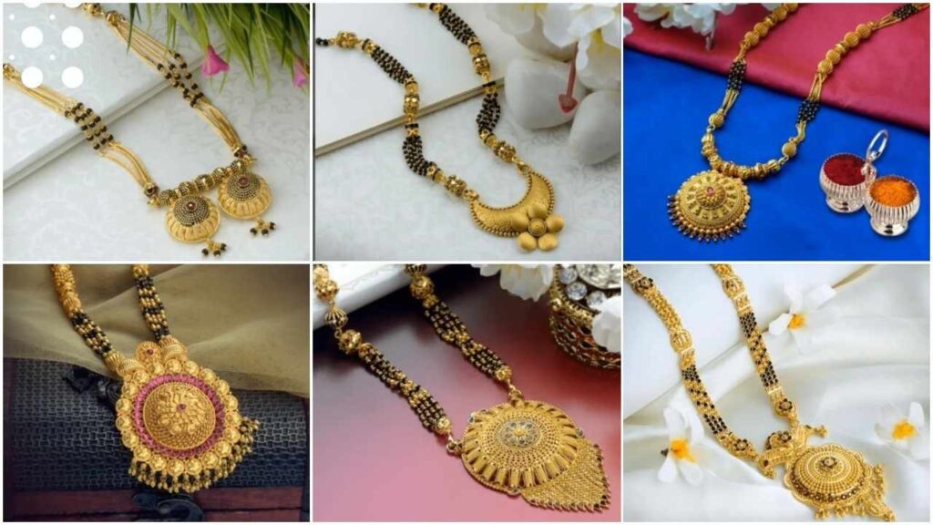 daily use mangalsutra new design in gold