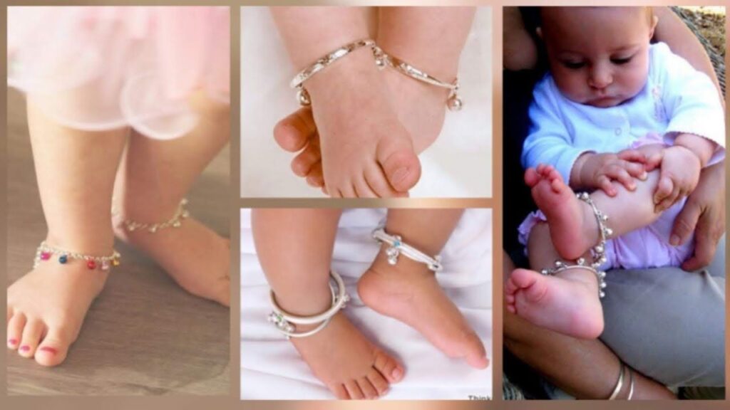 New Baby Silver Anklets