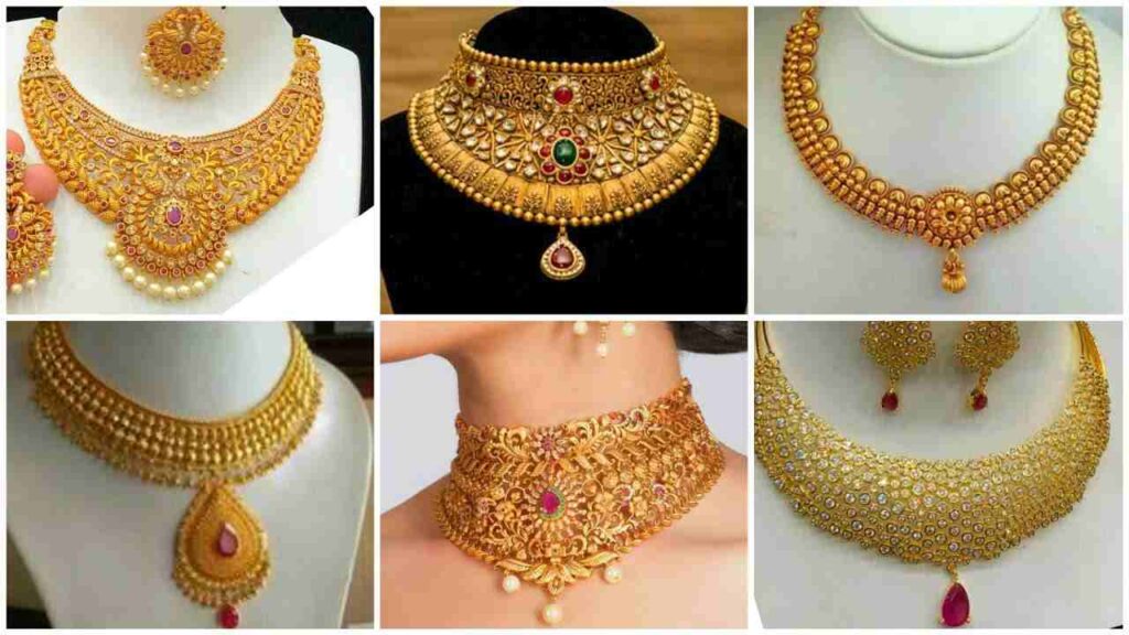 Latest Gold Necklace Designs With Price