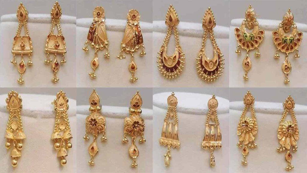New Latest Gold Earrings 