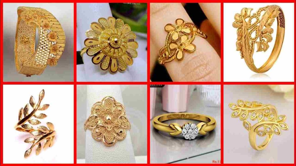 Fancy Anniversary Gold Ring Design With Price