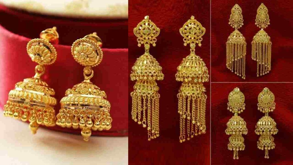 Best Bridal Gold Earrings Design With Price