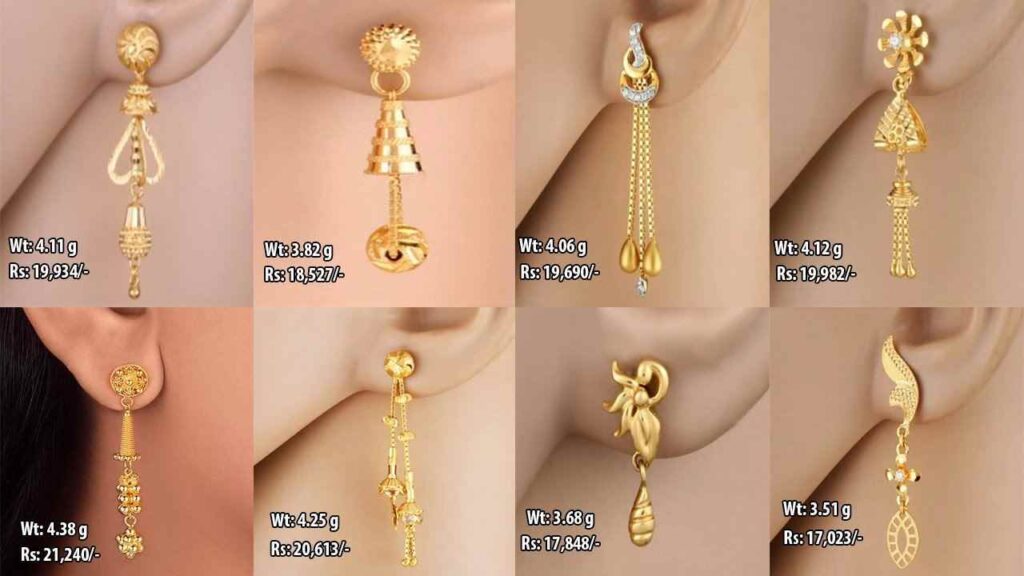 Best Daily Wear Most Beautiful Gold Earrings Designs