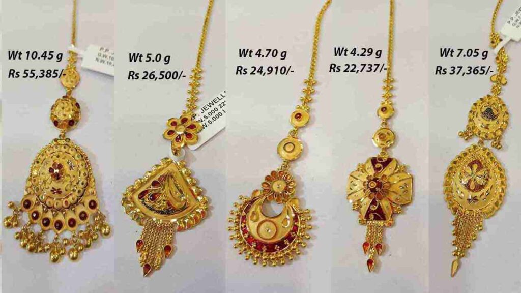 Best Gold Maang Tikka Design Collection With Low Price