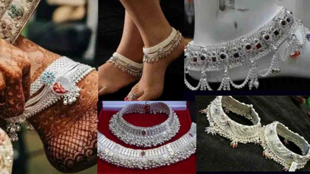 Most Beautiful Silver Anklet Designs For Brides