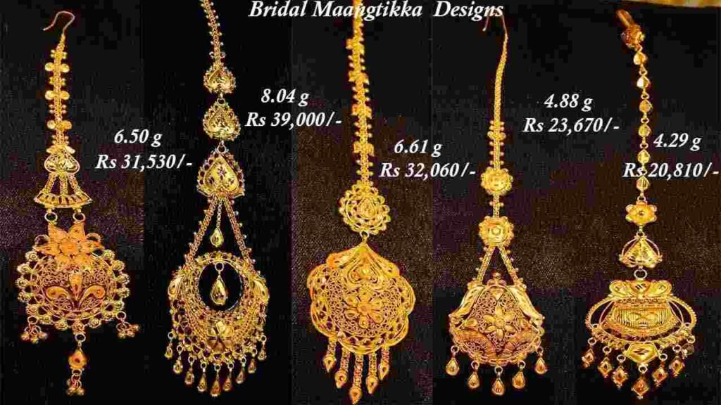 New Model Gold Maang Tikka Designs With Price
