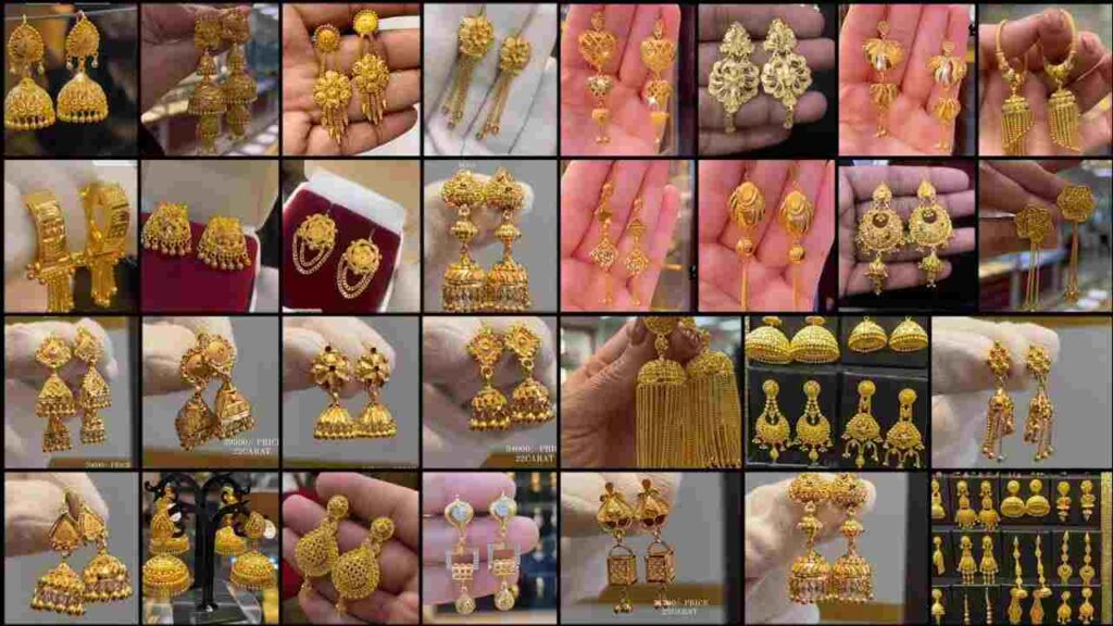 New Upcoming Gold Earrings Design With Price