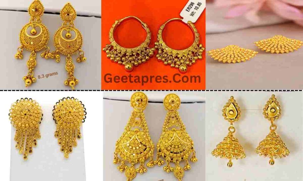 22ct Gold Earring