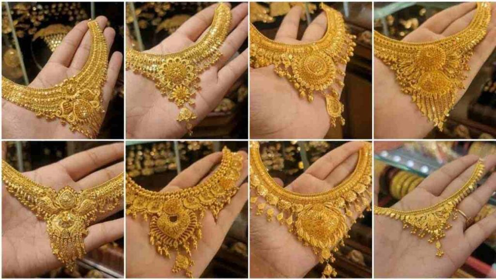 Gold Necklace Design For Women