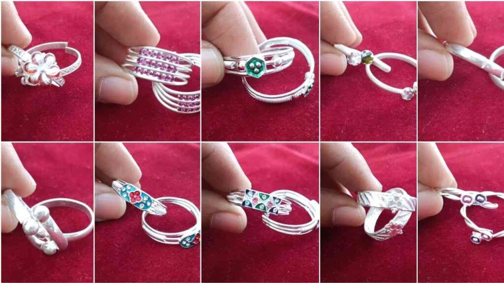 Silver Toe Ring Design